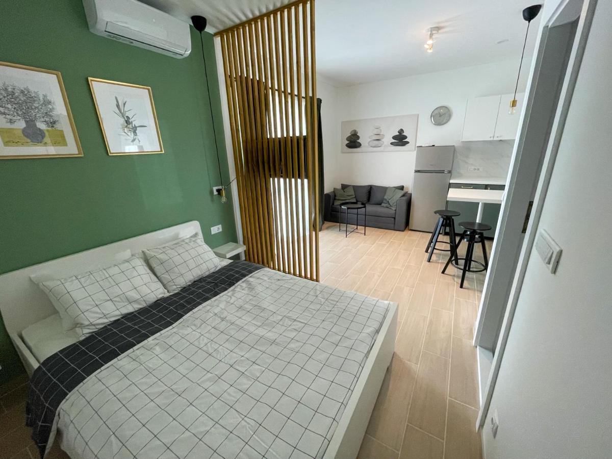 Modern Studio Overlooking Downtown Makarska Ngoại thất bức ảnh